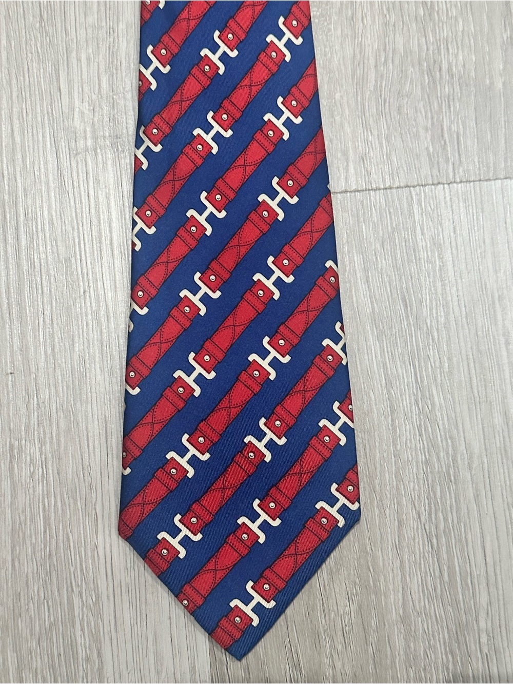 Authentic Hermès Silk Tie